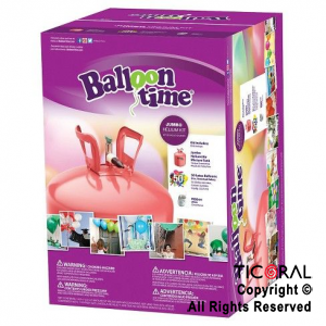 GARRAFA DE GAS HELIO BALLOON TIME DESCARTABLE (50GLOBOS) x 1